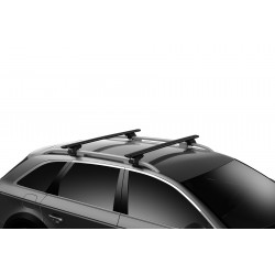 Thule dakdragers zwart aluminium Skoda Forman 5-dr Estate 1990-1994 met open dakrailing