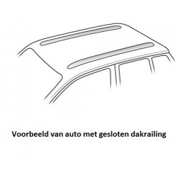 Thule dakdragers zwart aluminium Opel Vectra 5-dr Estate 2003-2008 met gesloten dakrailing