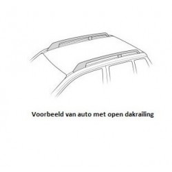 CAM (MAC) dakdragers aluminium Fiat Marea Weekend 5-dr Estate 1996-2003 met open dakrailing